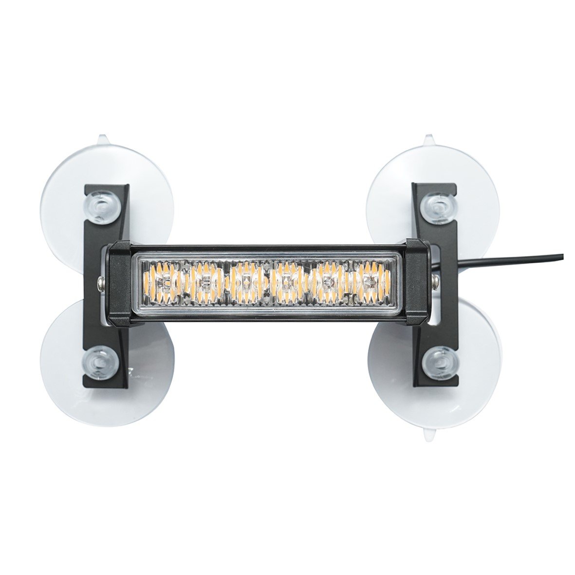 Set 4 stroboscoape cu 6 LED-uri, lumina galbena 12V Breckner Germany